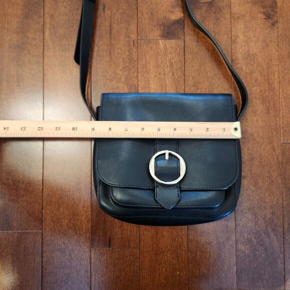 Banana Republic black leather saddle bag - Picture 12 of 13